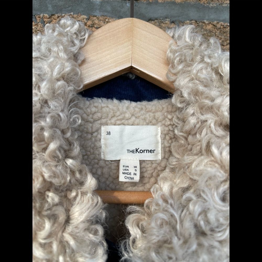 Anthropologie The Korner corduroy sherpa jacket small - Picture 3 of 13
